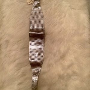 Fendi metallic silver belt  sz Medium